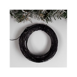 Гирлянда «Нить» 20 м роса, IP20, чёрная нить, 200 LED, свечение белое, 12 В