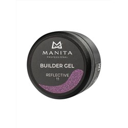 MANITA Гель моделирующий для ногтей светоотражающий / Builder Gel Reflective №11, 15 мл 28240