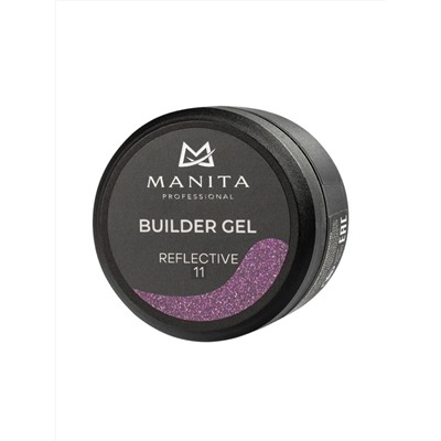 MANITA Гель моделирующий для ногтей светоотражающий / Builder Gel Reflective №11, 15 мл 28240