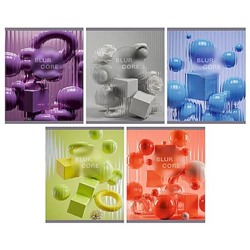 Тетрадь  48л клетка "Blur Core" ламинация Soft Touch ТК489650 Listoff