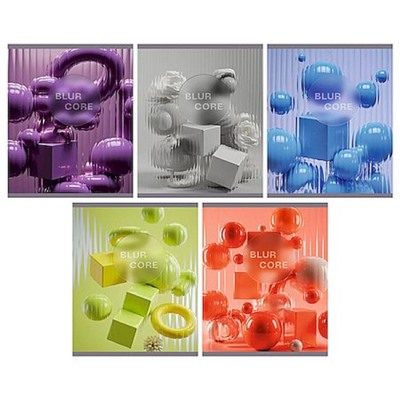 Тетрадь  48л клетка "Blur Core" ламинация Soft Touch ТК489650 Listoff