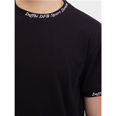 5451-3 черн Футболка для мальчиков (134-152)