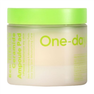 One-day's You Тонер-пэды с церамидами / Help Me Eco-Intense Ceramide Ampoule Pad, 90 пэдов