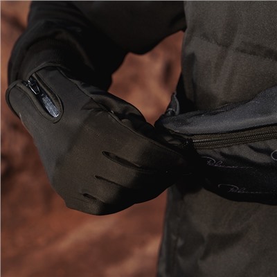 Перчатки РОСКОСМОС х ONLYTOP, р. S-M, чёрные