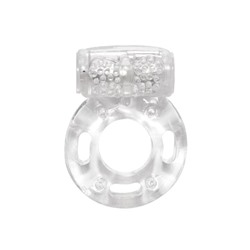 Прозрачное эрекционное кольцо с вибрацией Rings Axle-pin