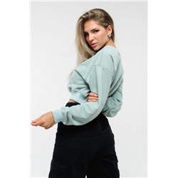 Свитшот 3 оверсайз короткий (Ментол)
