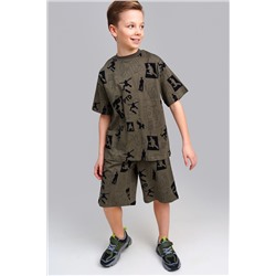 Комплект трикотажный для мальчиков: фуфайка (футболка), шорты PLAYTODAY, 1122539