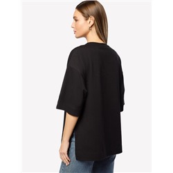 Футболка свободного кроя с авторским принтом