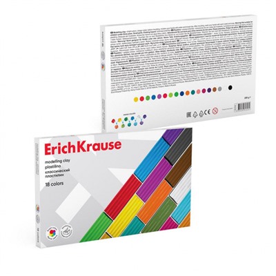Пластилин  18цв 288гр. классический 61318 ErichKrause