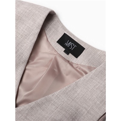 Жилет на пуговицах женский MIST, размер 48, бежевый