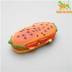 Игрушка пищащая «Бутерброд» для собак, 13 см