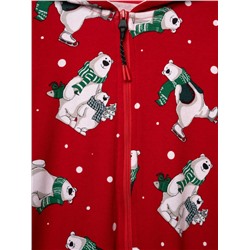 Пижама-комбинезон детская трикотажная для девочек