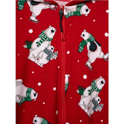 Пижама-комбинезон детская трикотажная для девочек