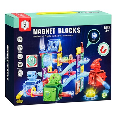 Конструктор магнитный "Динозавры" (123 дет.)