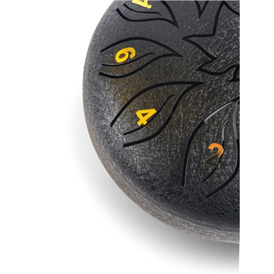 Глюкофон, цветок черный, 11 лепестков, 18×18×11 см