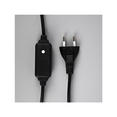 Светодиодная фигура «Снежинка», 90 см, дюралайт, 280 LED, 220 В, мигание, свечение белое/синее