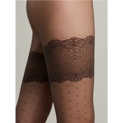 Колготки женские CONTE SEDUCTION Колготки в точку с имитацией чулок