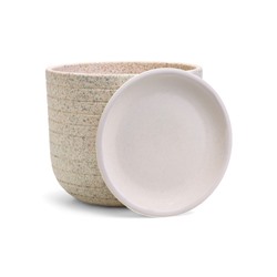 Горшок для цветов «Пряности», 2.9 л, d=19 см, h=16 см, керамический, с поддоном, белый