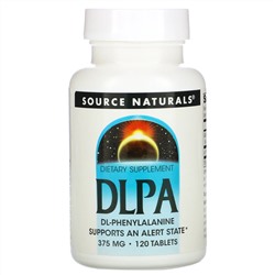 Source Naturals, DLPA, 375 мг, 120 таблеток