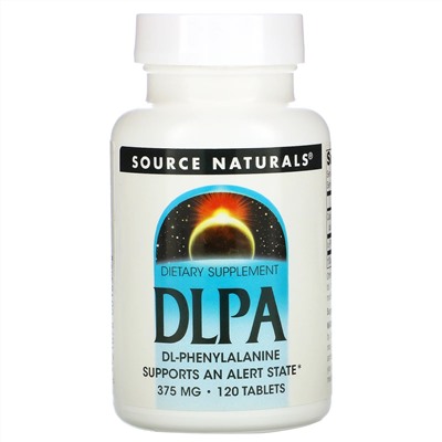 Source Naturals, DLPA, 375 мг, 120 таблеток