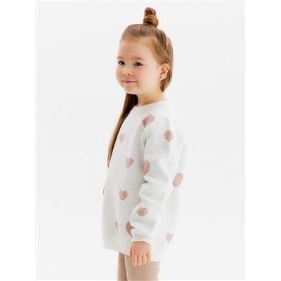 Джемпер детский KAFTAN Love, размер 30 (98-104 см), бежевый