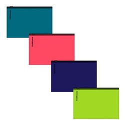Папка на гибкой молнии C6 ZIP Soft Reef непрозрачная ассорти 62961 ErichKrause