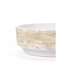 УЦЕНКА Горшок бонсайница 0.6 л, 15×5.5 см для кактусов и суккулентов белый, керамика «НАВИ» 1089816