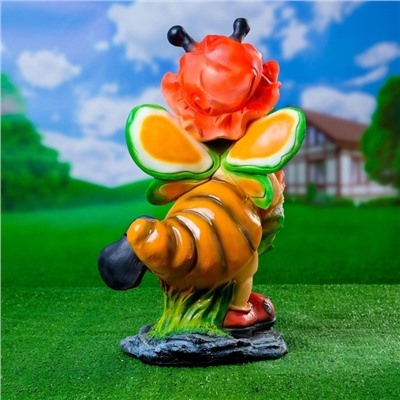 Садовая фигура из полистоуна «Пчёлка в панамке», 49×23×25 см