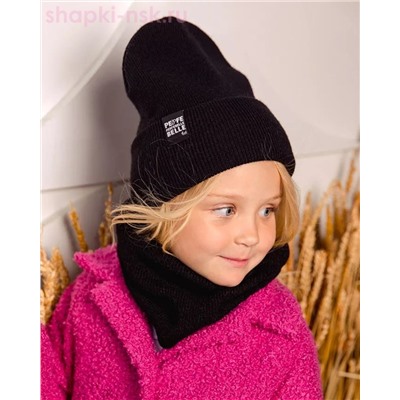 PQ 18 PD 18 Комплект для девочки (колпак+снуд) (52-54)