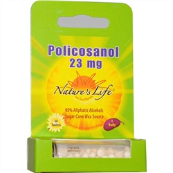 Nature's Life, Поликосанол, 23 мг, 60 таблеток