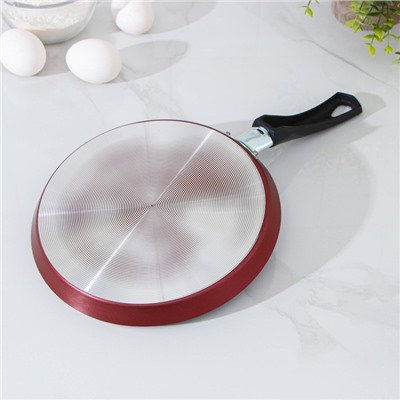 УЦЕНКА Сковорода блинная 22 см, Доляна, антипригарное покрытие, пластиковая ручка