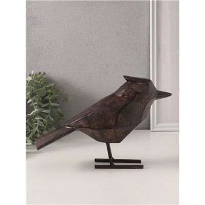 Фигурка полистоун «Чёрная птица. Грани», 24×9×16.5 см