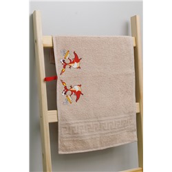 Полотенце махровое Дракончик 022-бежевый