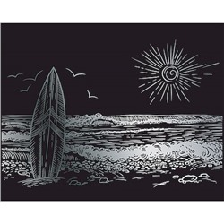 Гравюра 20х25,5 см SGHK №64 "Море" (серебро) Hobbius