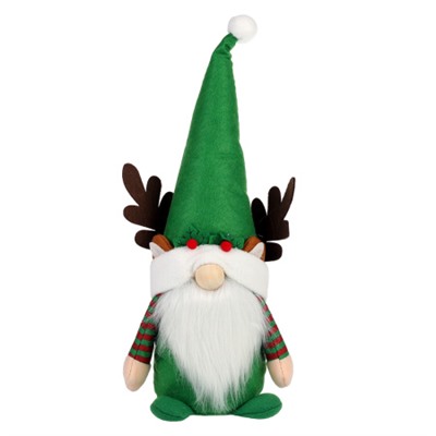 Новогоднее украшение Гном ЕЛКА 14x7x35 см / N102 /уп 100/ микс