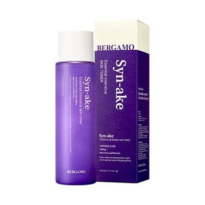 Bergamo Антивозрастной тонер с пептидами змеиного яда Syn-ake Essential Toner