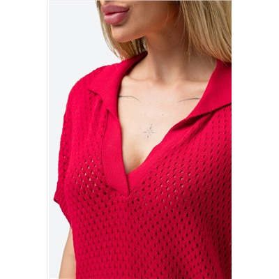 Женская вязаная футболка-поло Happyfox