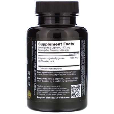 Dragon Herbs, He Shou Wu, 500 mg, 100 Capsules