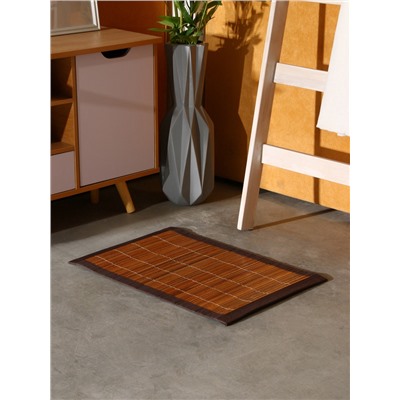 Коврик плетёный из кокосовых листьев, 60×40×0.7 см