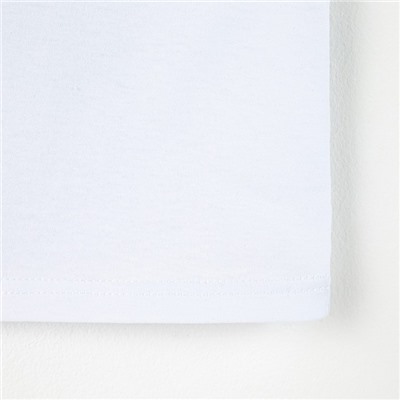 Футболка женская MINAKU с фирменным принтом, цвет белый, размер 44