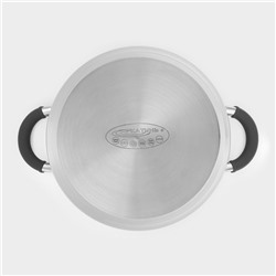 Кастрюля Катунь «Ирида», 5.2 л, d=22 см, капсульное дно, индукция, нержавеющая сталь