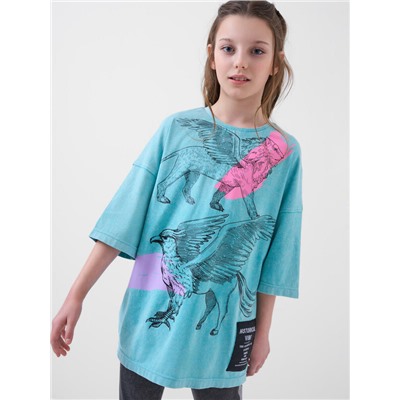 Фуфайка трикотажная для девочек (футболка)