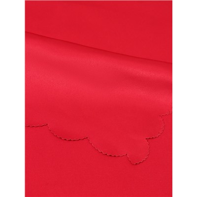 Скатерть «Доляна», однотонная, 140×100 см, красная, 140 г/м², 100% п/э