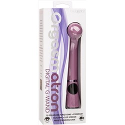 Сиреневый вибромассажер Orgasmatron Digital G-Wand - 19,7 см.
