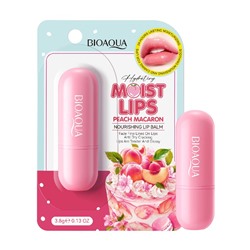 Бальзам для губ "Персиковый макарун" Bioaqua, 3,8 гр.