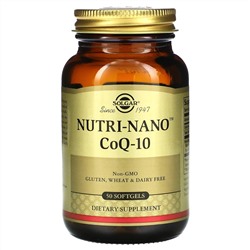 Solgar, Nutri-Nano CoQ-10, 50 мягких желатиновых капсул