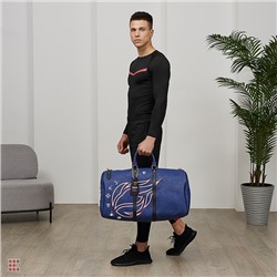 Сумка дорожная 56х30х25см, карман для телефона, замок, ключ, ПУ, металл