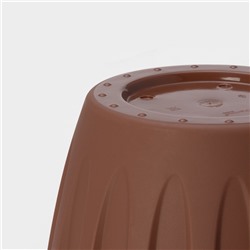 Горшок для цветов с поддоном «Фелиция», 10.4 л, d=31.9 см, h=24.5 см, пластиковый, терракотовый
