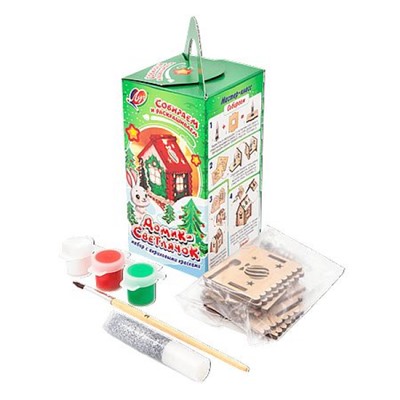 Набор для творчества "Домик-светлячок" с акриловыми красками 35С 2331-08 Луч