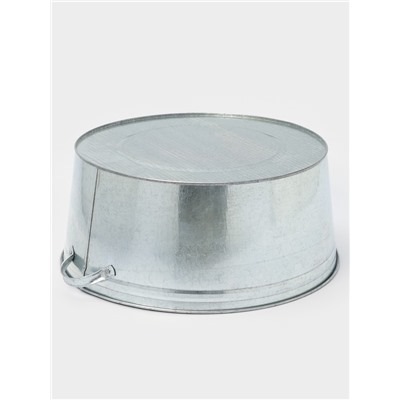 Таз для бани, круглый, оцинкованная сталь, 38 л